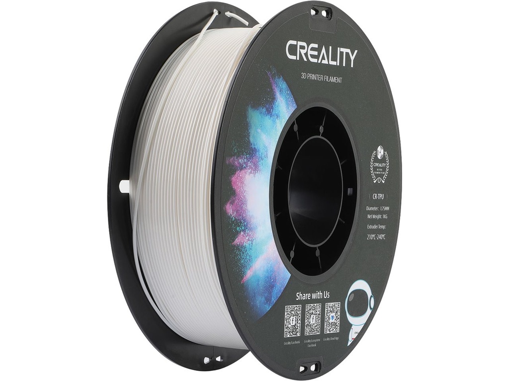 CREALITY TPU-95A 1,75mm WHITE 1kg