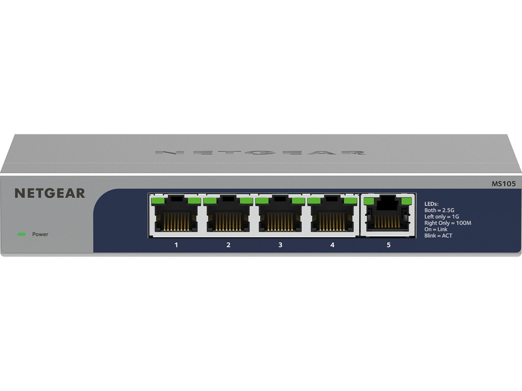 [415853440124] NETGEAR NETGEAR MS105 MULTI GIGABIT SWITCH