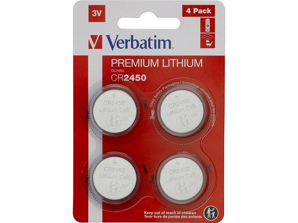 [500076440076] VERBATIM 49535 VERBATIM Button Cell pack of 4