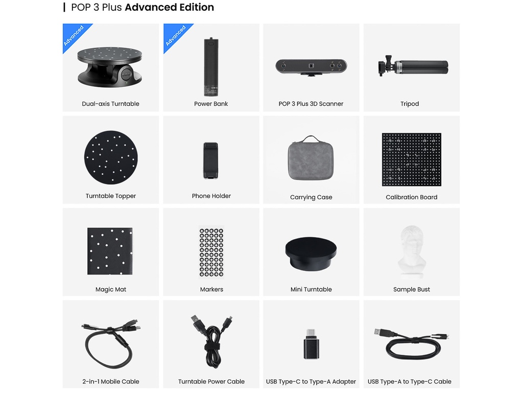 REVOPOINT POP 3 ADVANCED EDITION