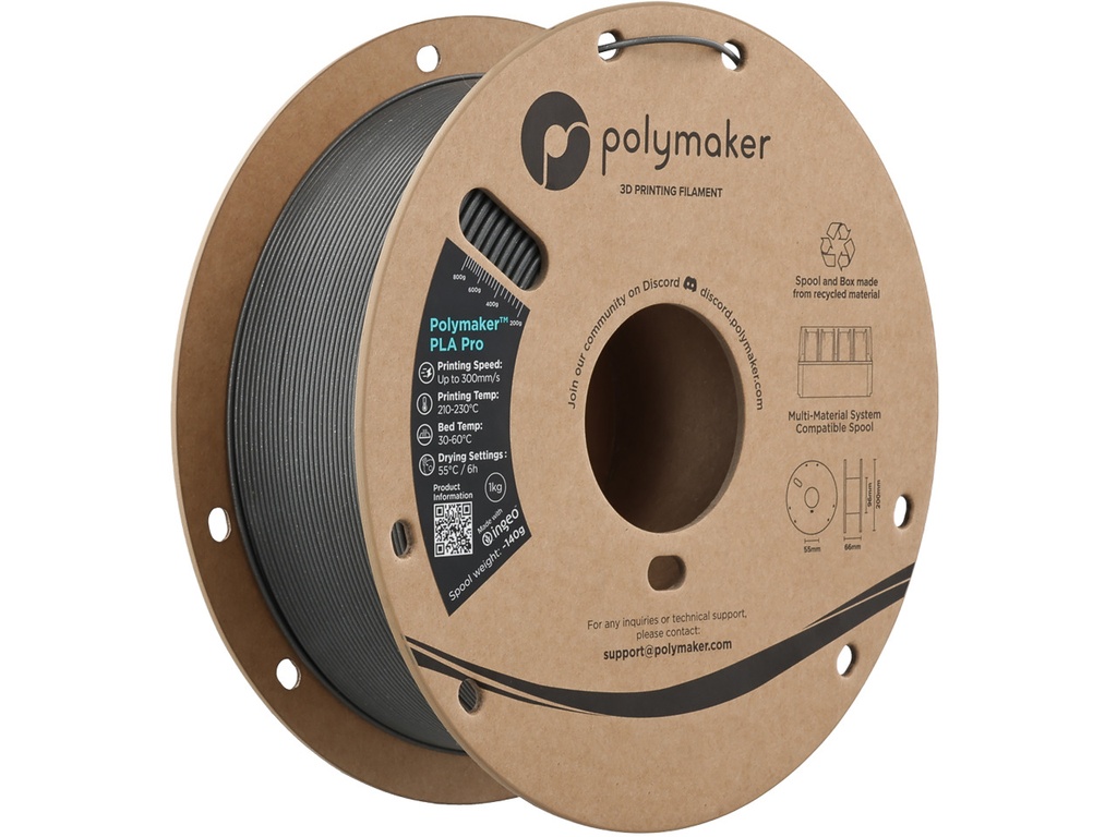 [109423440481] POLYMAKER PLA PRO 1,75mm HS TOUGH METAL CHROME 1kg