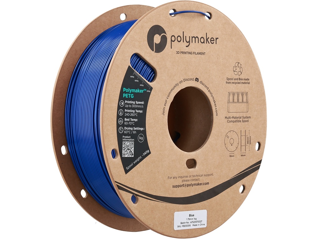 [109423440544] POLYMAKER PETG 1,75mm BLUE 1kg