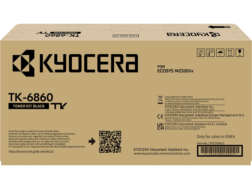 KYOCERA 1T0C2V0NL0 KYOCERA TK6860 Ecosys toner