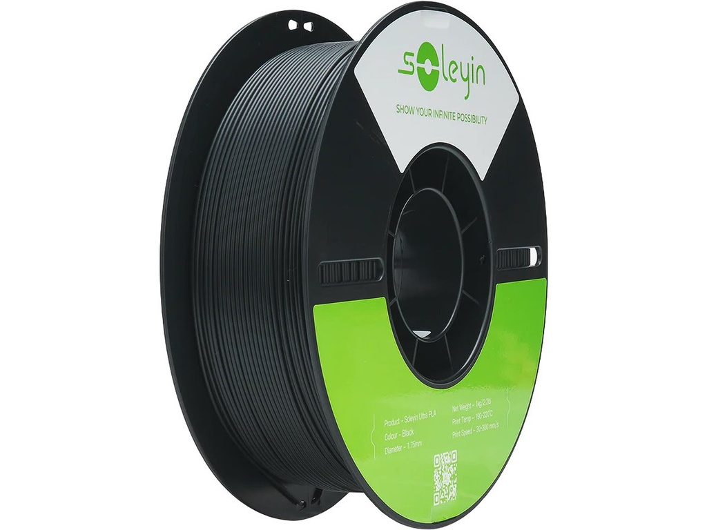 CREALITY SOLEYIN ULTRA PLA 1,75mm BLACK (2) 1kg