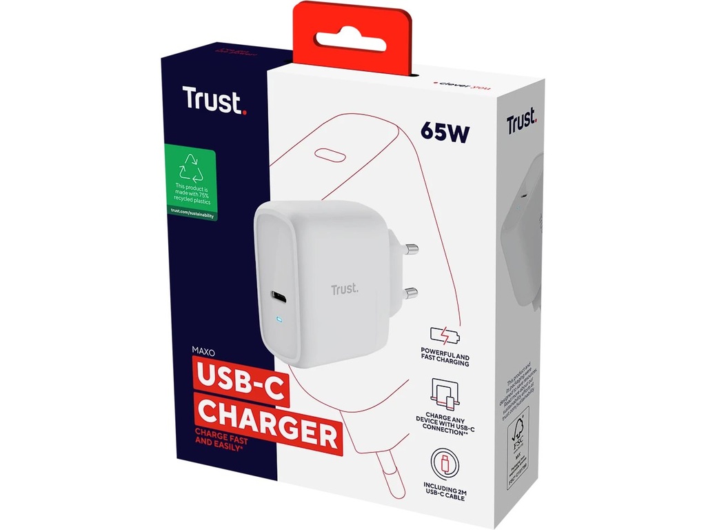 TRUST 25139 TRUST Maxo USB charger 65 W USB-C
