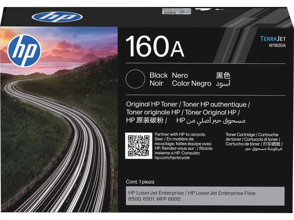 HEWLETT PACKARD W1600A HP 160A LJ toner black ST 10.500