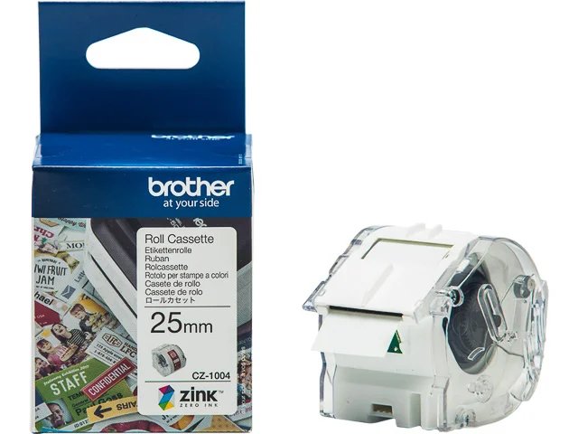 [914005440910] BROTHER CZ1004 BROTHER PT Label roll 25mm white