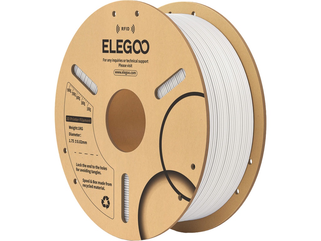 ELEGOO PLA RFID 1,75mm WHITE 1kg