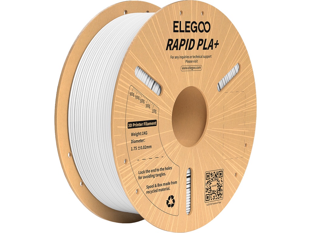 ELEGOO RAPID PLA+ 1,75mm WHITE 1kg