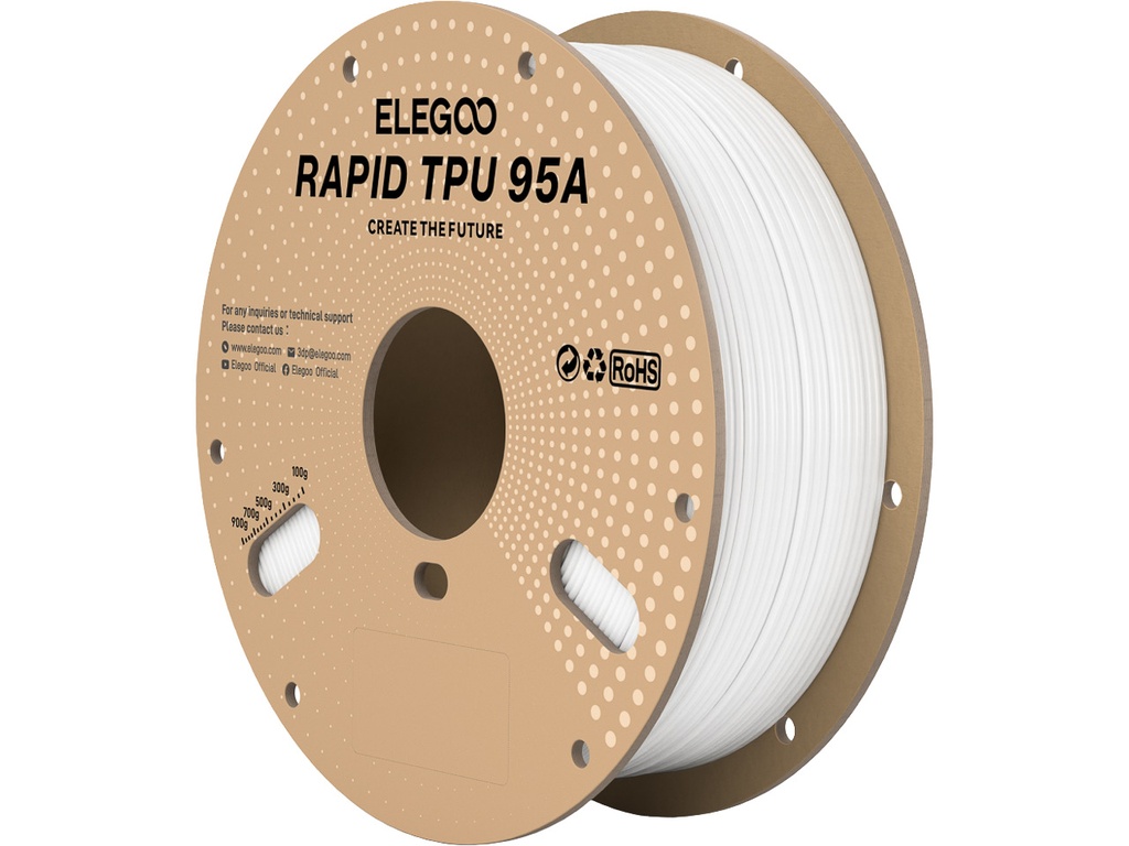 ELEGOO RAPID TPU95A 1,75mm WHITE 1kg