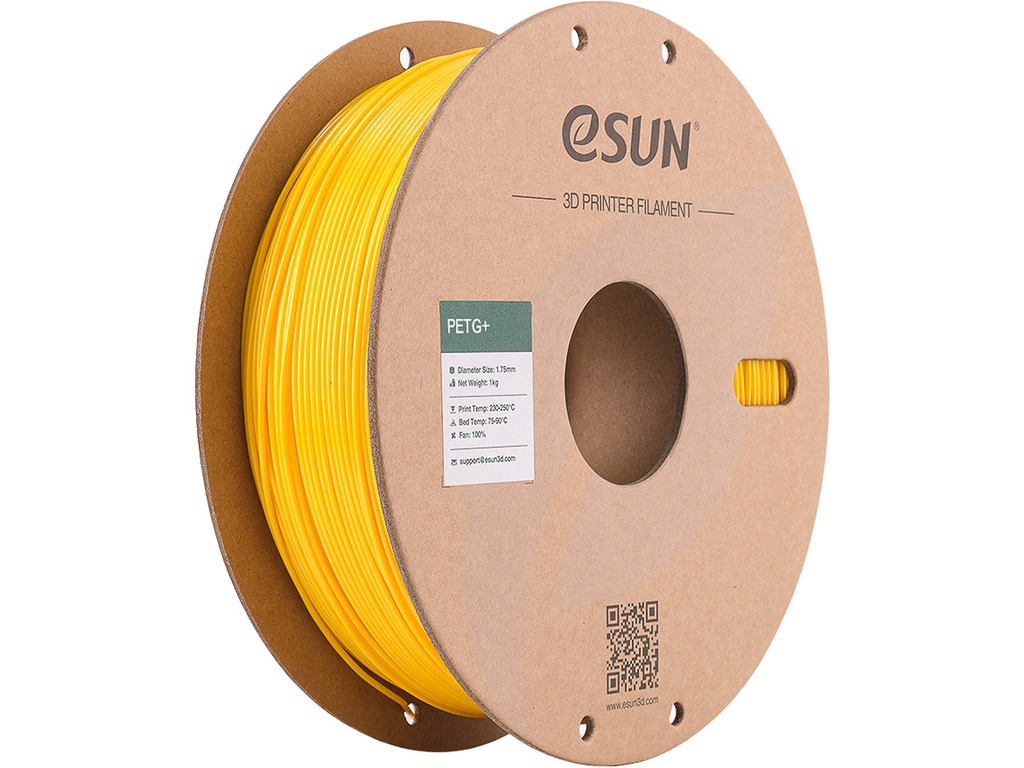 ESUN PETG+ 1,75mm YELLOW 1KG PAPER ROLL