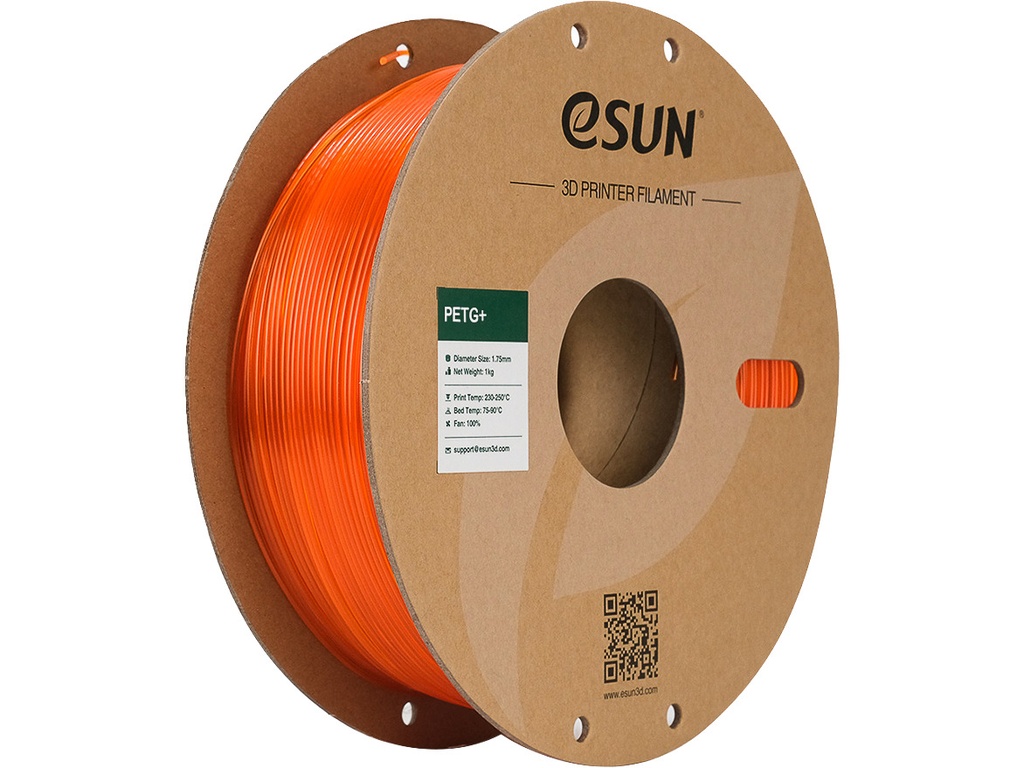 ESUN PETG+ 1,75mm TRANSL ORANGE 1KG PAPER RL