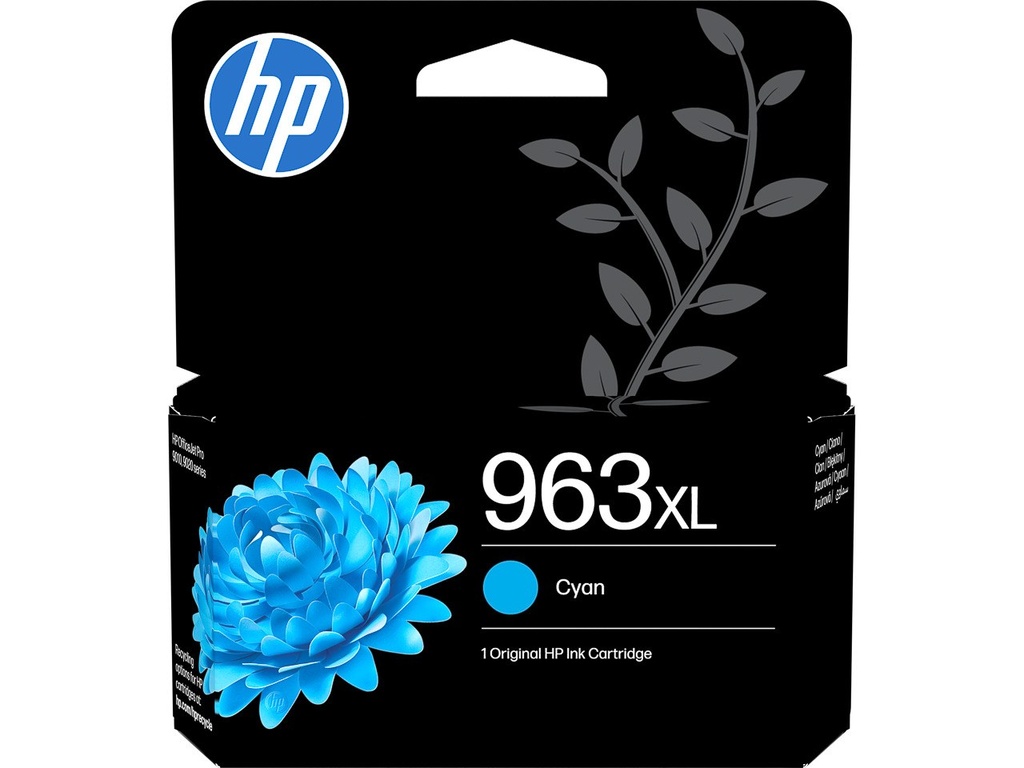 HP 963XL originele high-capacity cyaan inktcartridge