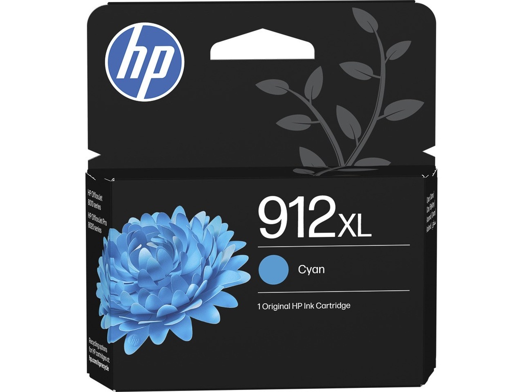 HP 912XL originele high-capacity cyaan inktcartridge