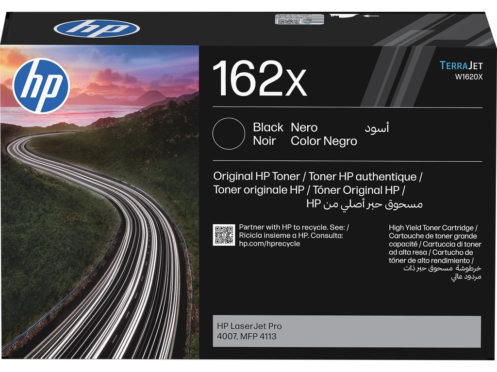 HEWLETT PACKARD W1620X HP 162X LJ toner black HC 10.000