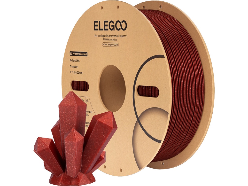 [109393440130] ELEGOO PLA SPECIAL 1,75mm SPARKLE RED 1kg