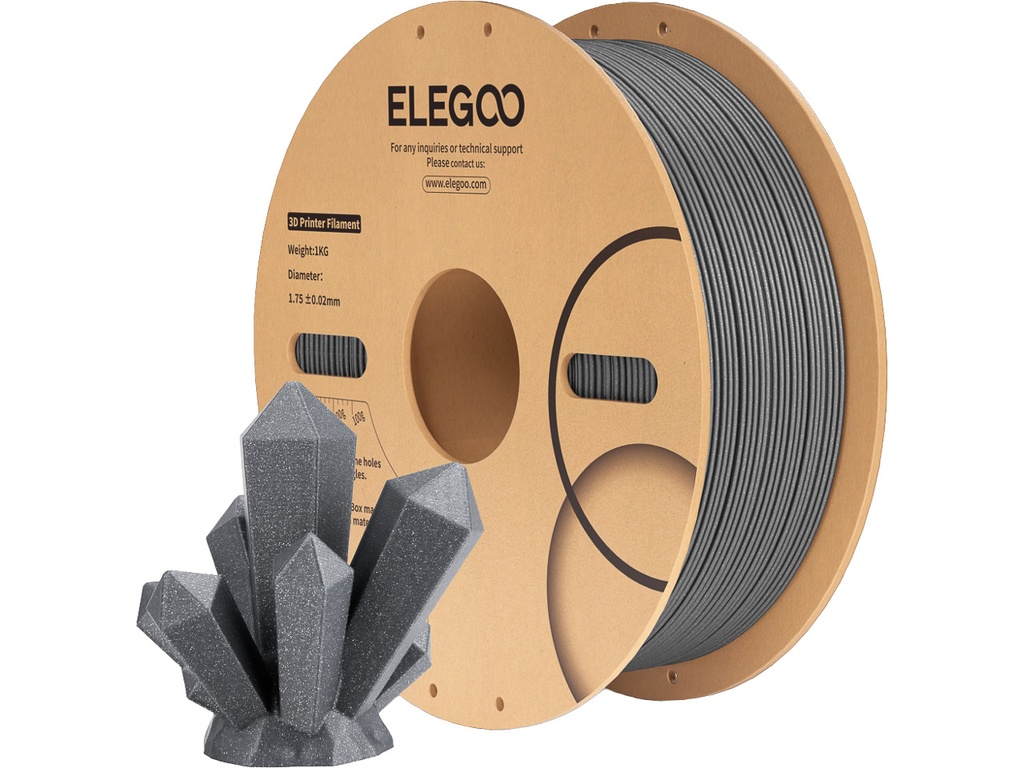 [109393440131] ELEGOO PLA SPECIAL 1,75mm SPARKLE DARK GREY 1kg