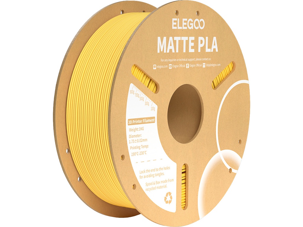 ELEGOO PLA MATTE 1,75mm SUNSHINE YELLOW 1kg