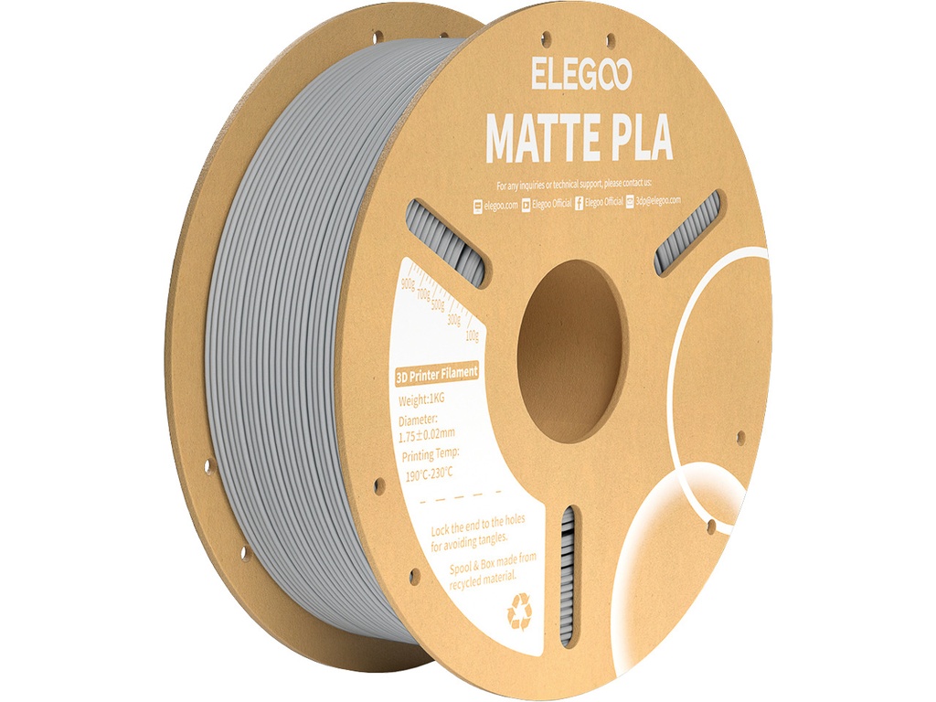 [109393440278] ELEGOO PLA MATTE 1,75mm SLATE GREY 1kg
