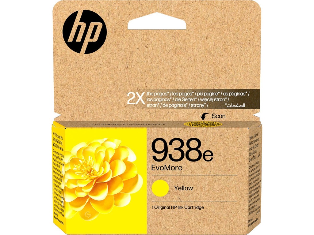 [170025442136] HEWLETT PACKARD 4S6Y1PE#LS1 HP 938E OJ PRO ink yellow