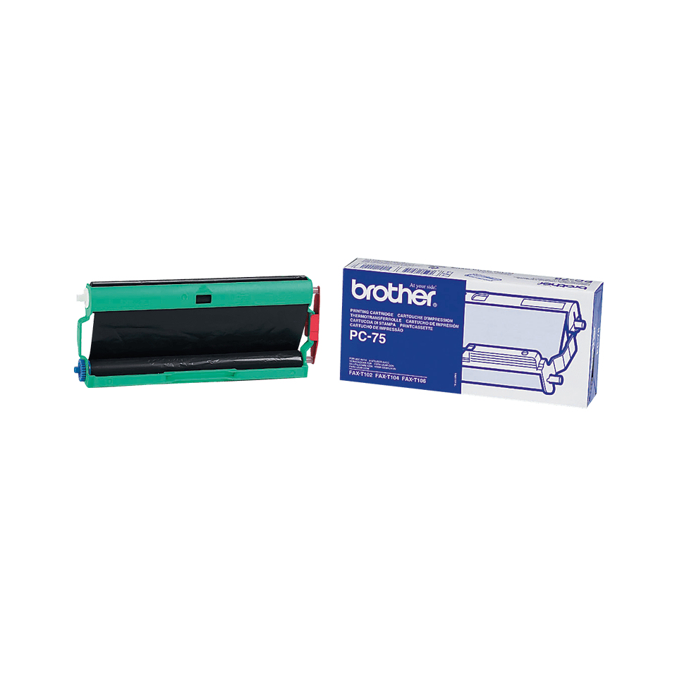 [116005440011] Brother PC-75 faxbenodigdheid Fax-inktcartridge + lint 144 pagina's Zwart 1 stuk(s)