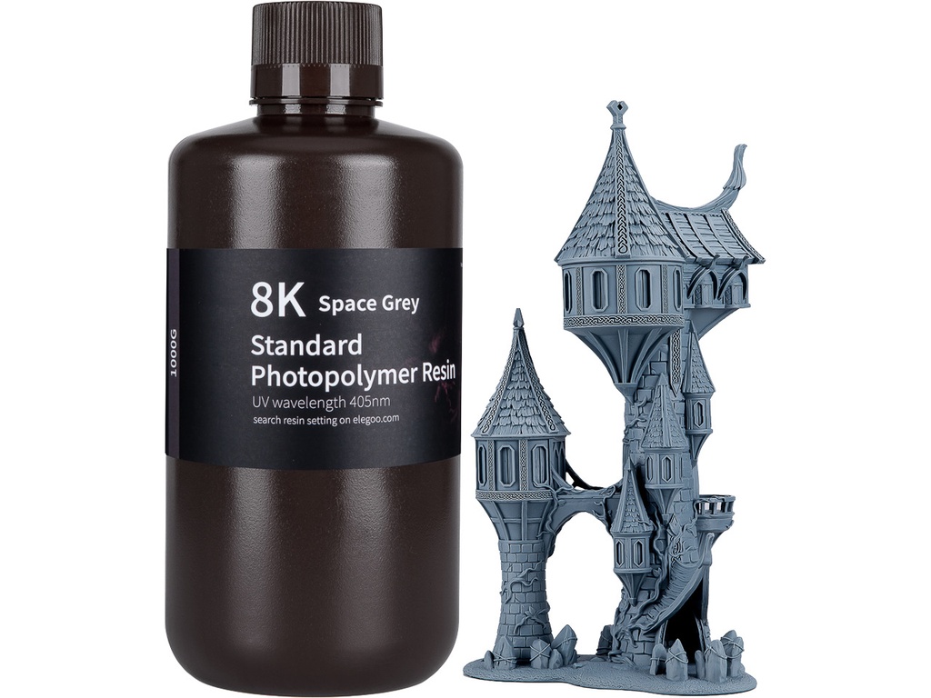 ELEGOO UV/LCD STANDARD RESIN 8K SPACE GREY 1kg
