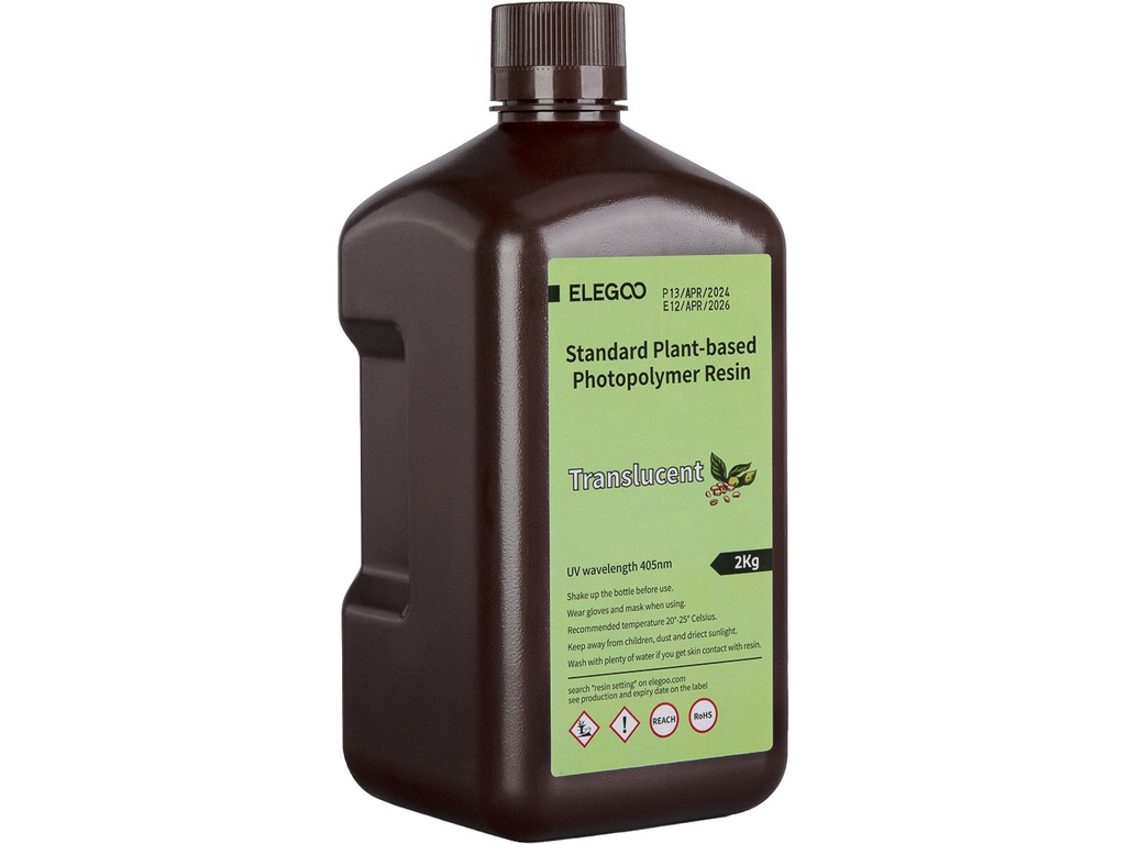 [109393440343] ELEGOO UV/LCD PLANT BASED TRANSP 1kg