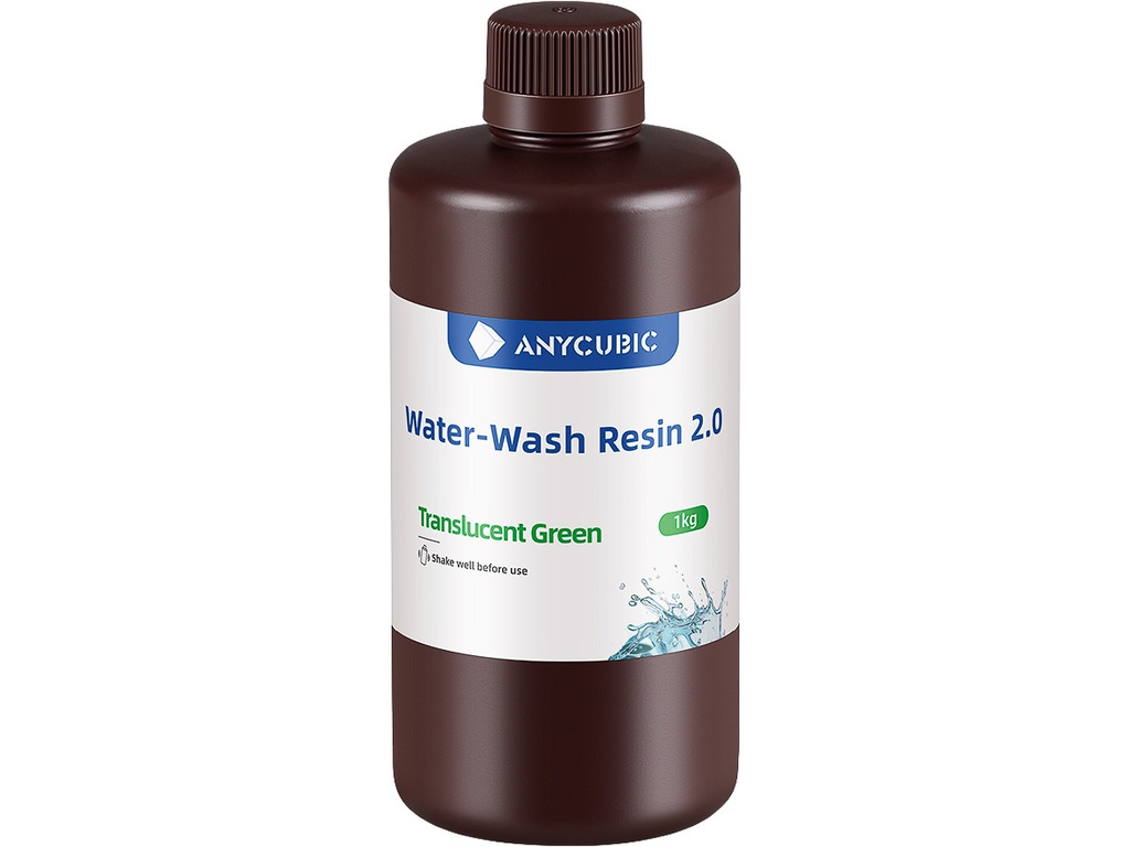 [109424440023] ANYCUBIC UV/LCD WASHABLE TRANSLUCENT GREEN 1kg