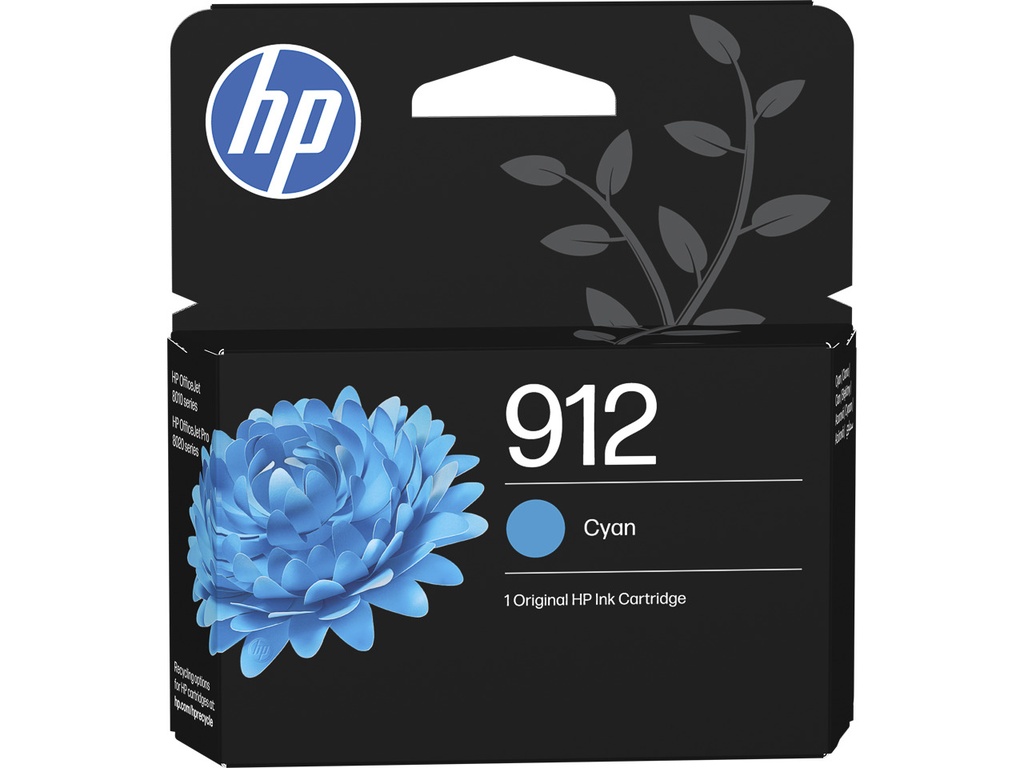 HEWLETT PACKARD 3YL77AE#LS1 HP 912 OJ ink cyan ST 315