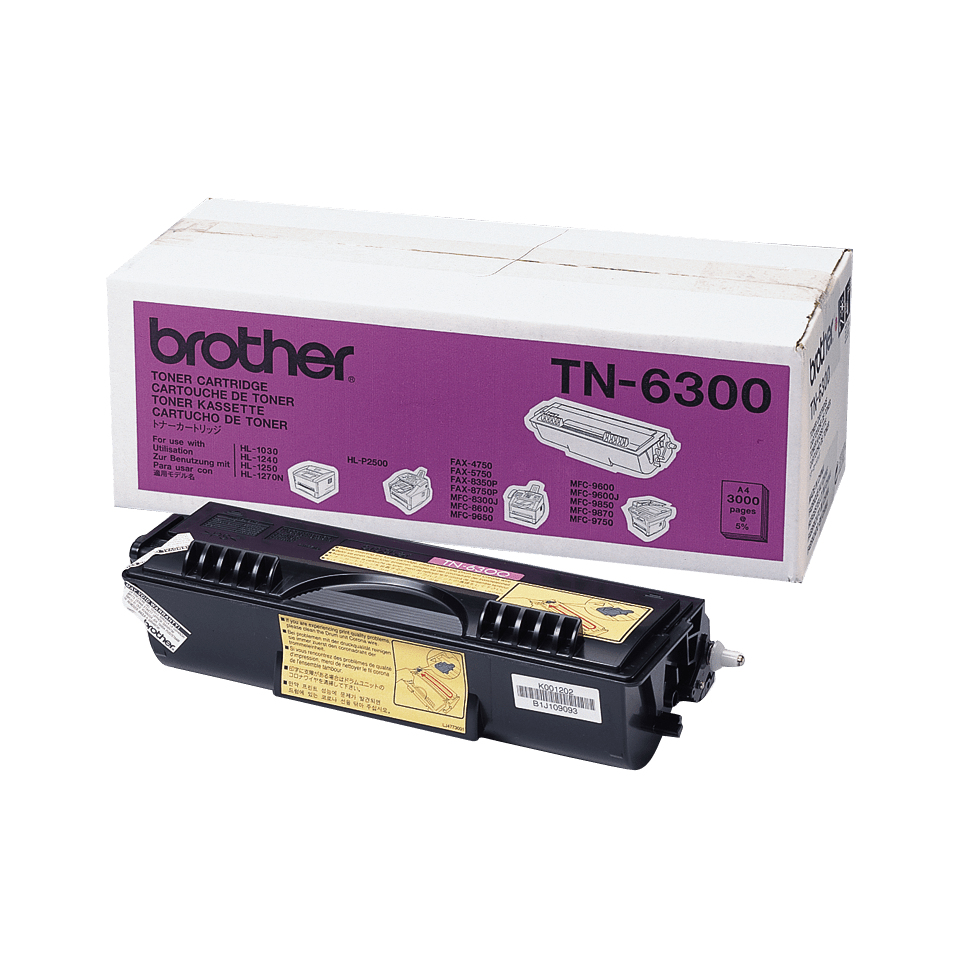 Brother TN-6300 tonercartridge 1 stuk(s) Origineel Zwart