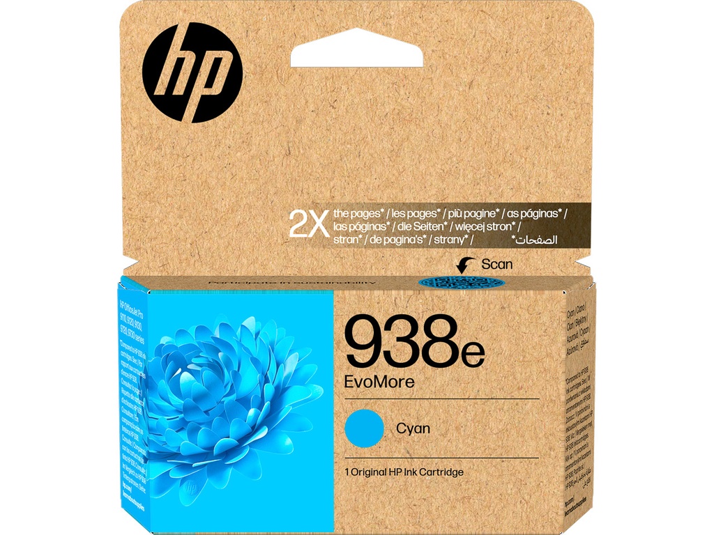 HEWLETT PACKARD 4S6X9PE#LS1 HP 938E OJ PRO ink cyan 1650