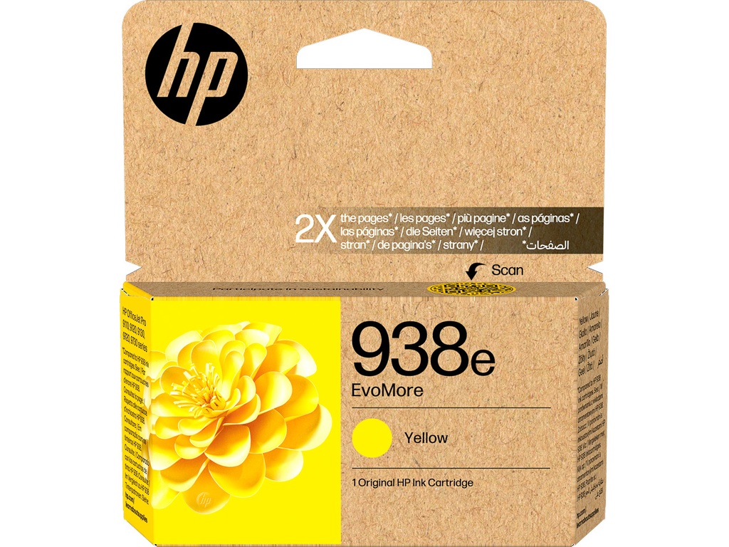 HEWLETT PACKARD 4S6Y1PE#LS1 HP 938E OJ PRO ink yellow