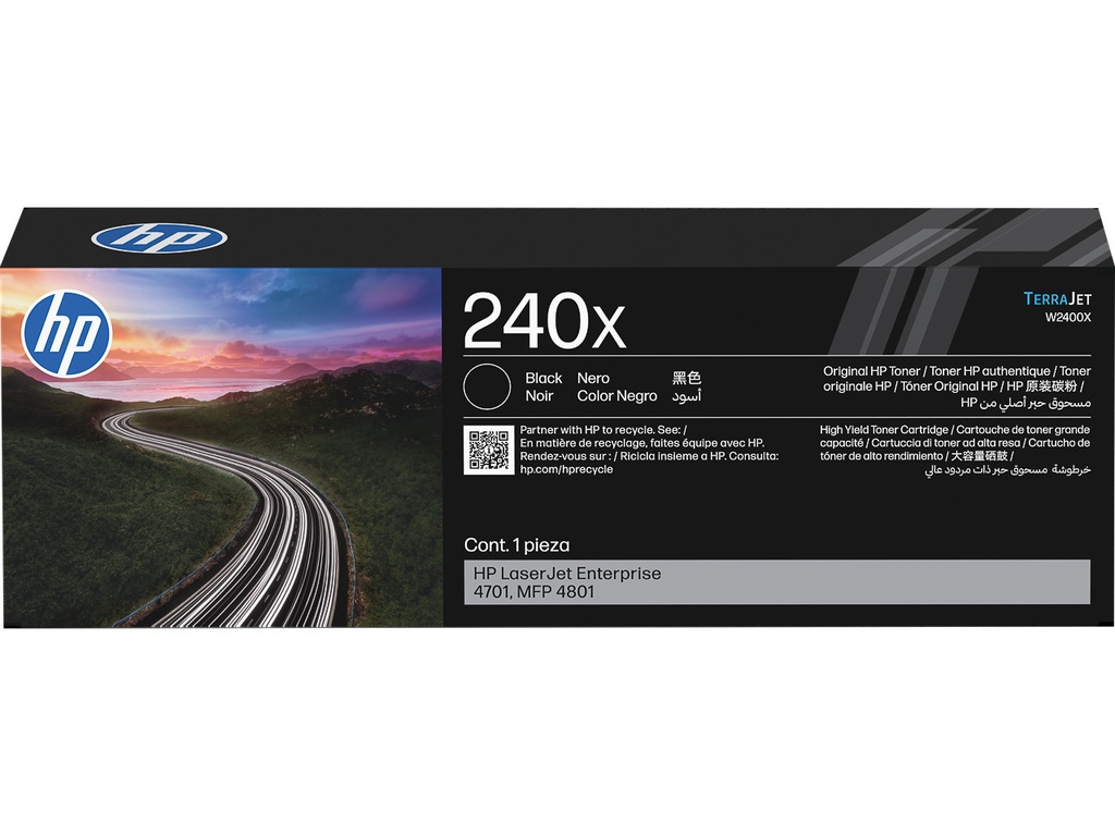 HEWLETT PACKARD W2400X HP 240X CLJ cartridge black HC
