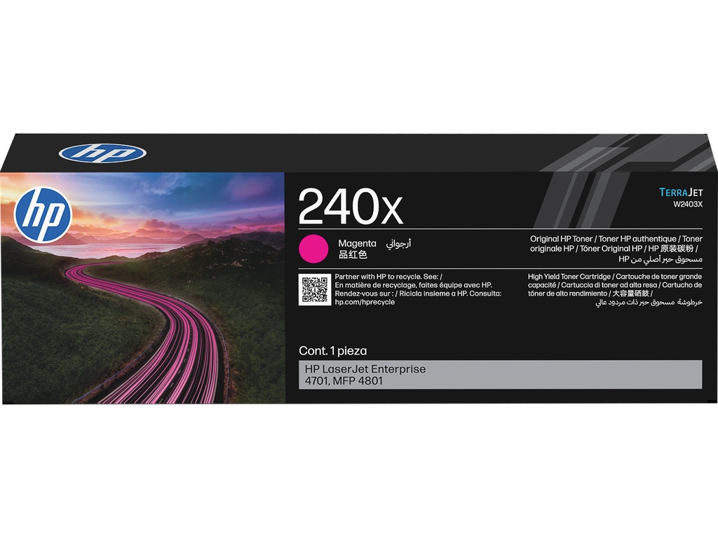 HEWLETT PACKARD W2403X HP 240X CLJ cartridge magenta HC