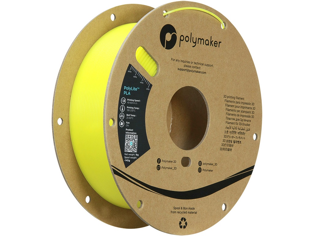 POLYMAKER PLA LUMINOUS 1,75mm YELLOW 1kg