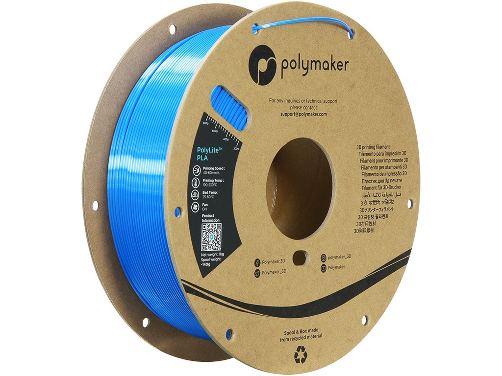 [109423440640] POLYMAKER SILK PLA 1,75mm BLUE 1kg