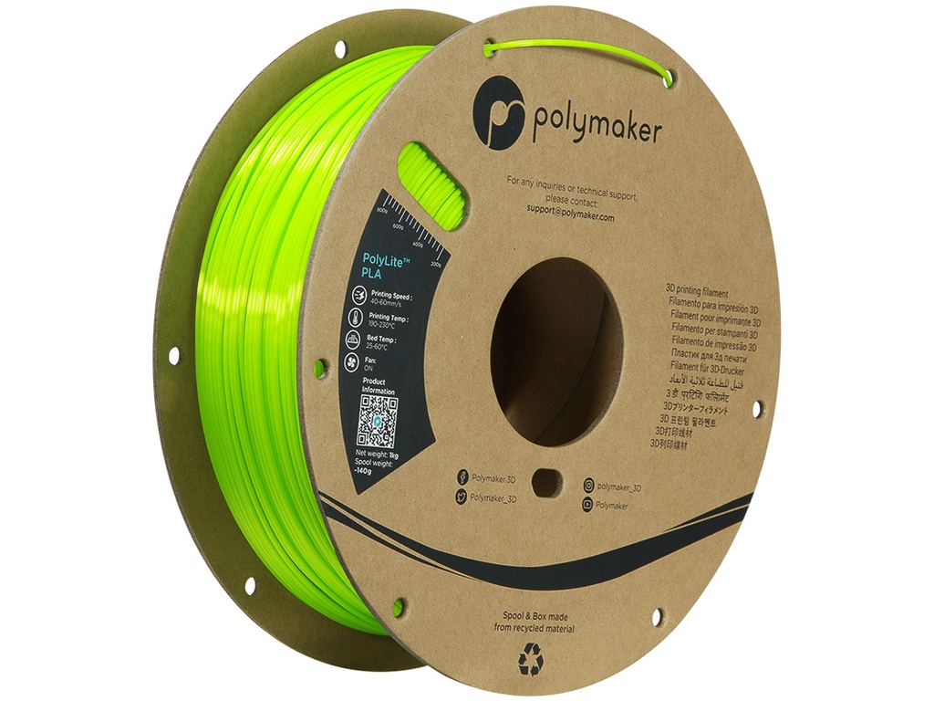 POLYMAKER SILK PLA 1,75mm LIME 1kg