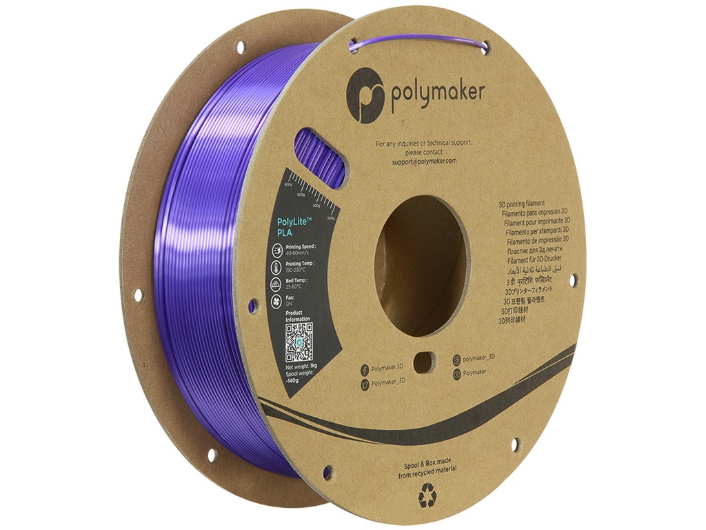 POLYMAKER SILK PLA 1,75mm PURPLE 1kg