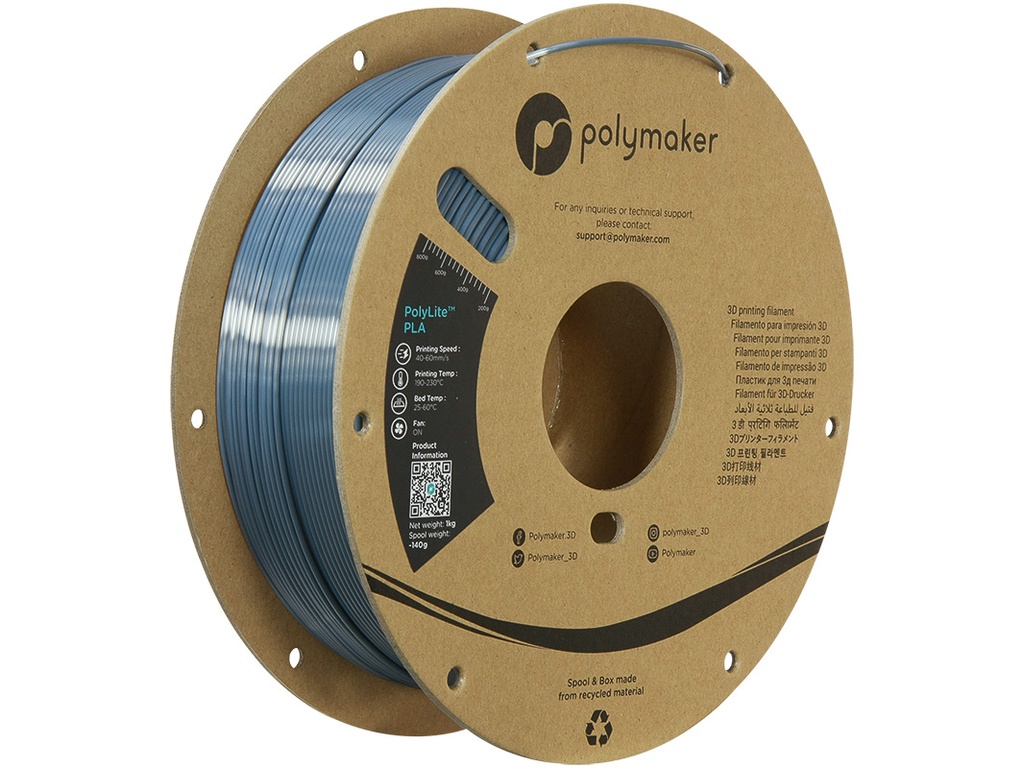 POLYMAKER SILK PLA 1,75mm CHROME 1kg