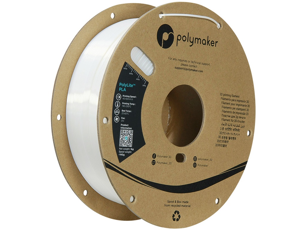 POLYMAKER SILK PLA 1,75mm WHITE 1kg