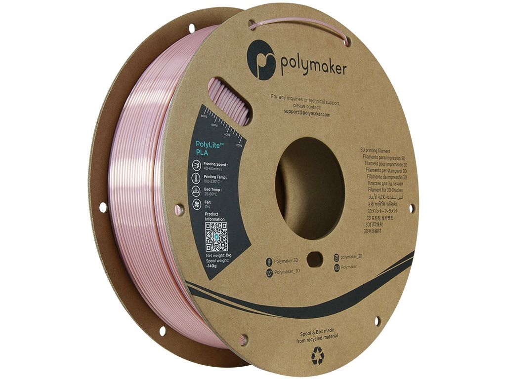 POLYMAKER SILK PLA 1,75mm ROSE GOLD 1kg