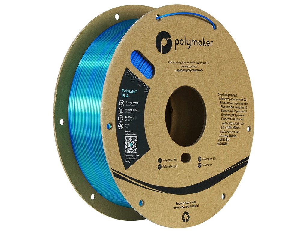 POLYMAKER SILK PLA 1,75mm CARIBBEAN SEA 1kg
