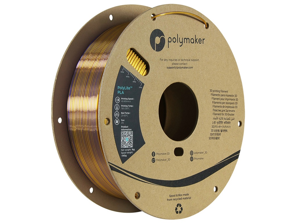POLYMAKER SILK PLA 1,75mm SOVEREIGN GOLD PURP 1kg
