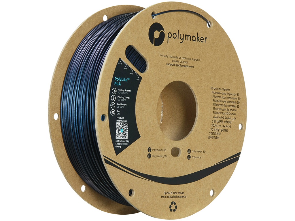 POLYMAKER PLA SPARKLE 1,75mm DARK BLUE 1kg