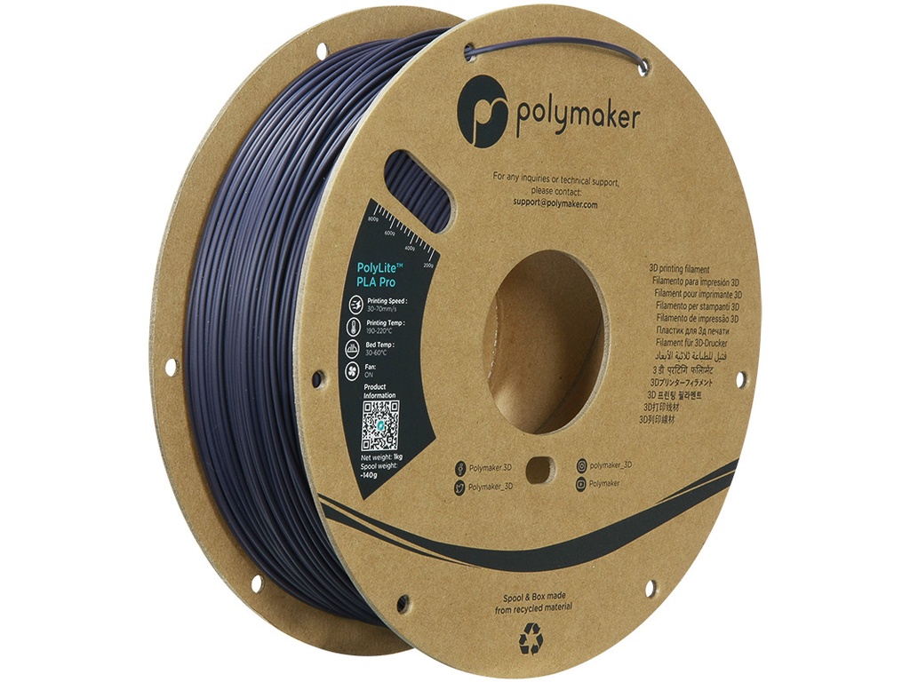 [109423440668] POLYMAKER PLA PRO 1,75mm DARK PURPLE 1kg