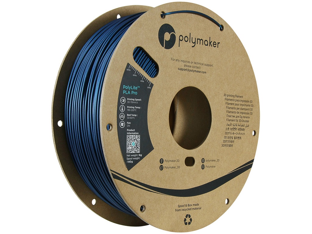 POLYMAKER PLA PRO 1,75mm METALLIC BLUE 1kg