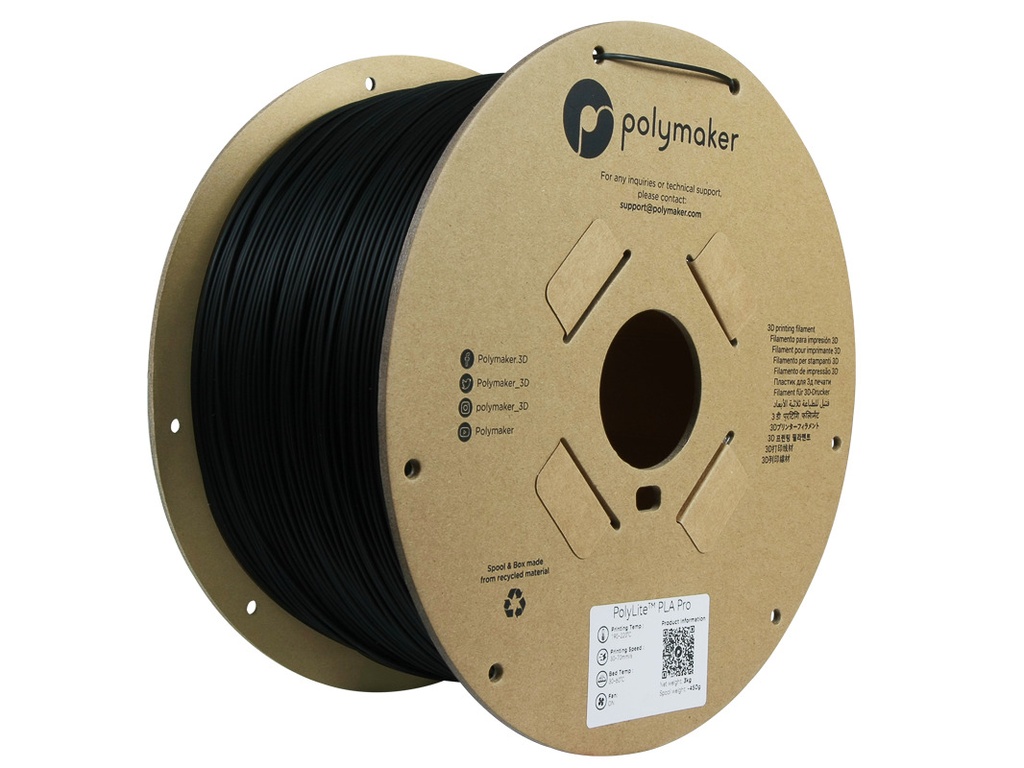 POLYMAKER PLA PRO 1,75mm BLACK 3kg