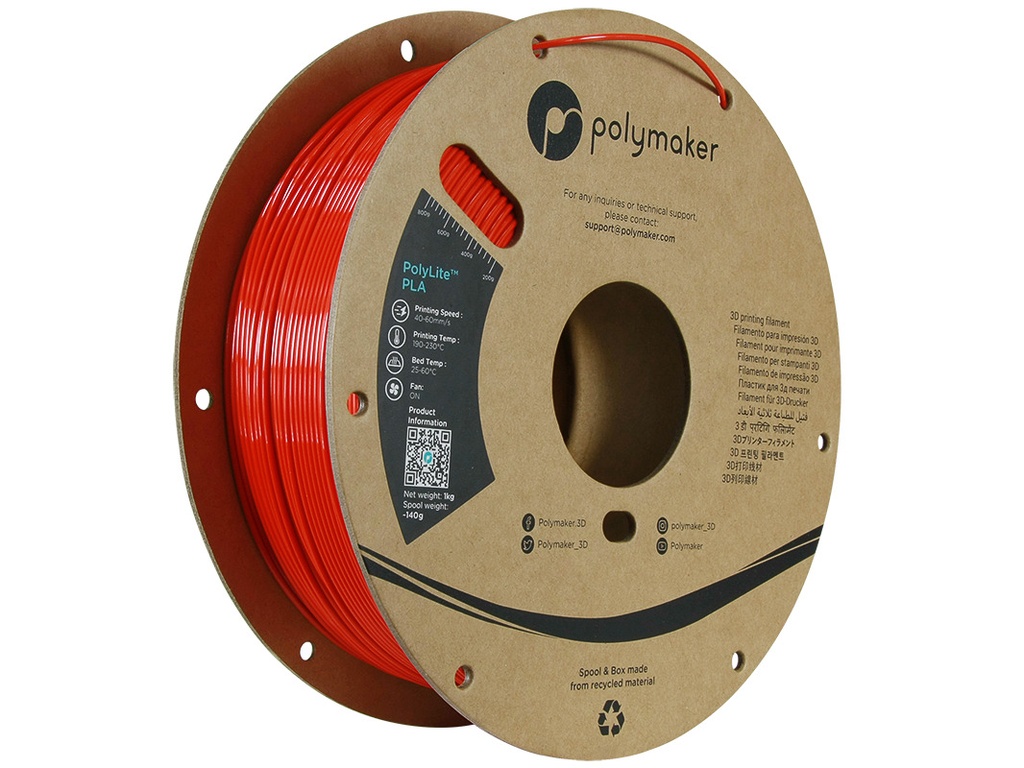 [109423440677] POLYMAKER PETG 2,85mm RED 1kg