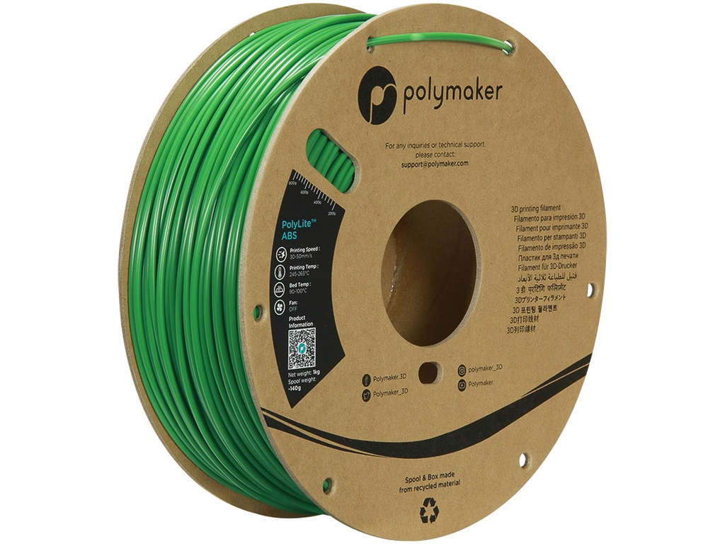 [109423440680] POLYMAKER ABS 2,85mm GREEN 1kg