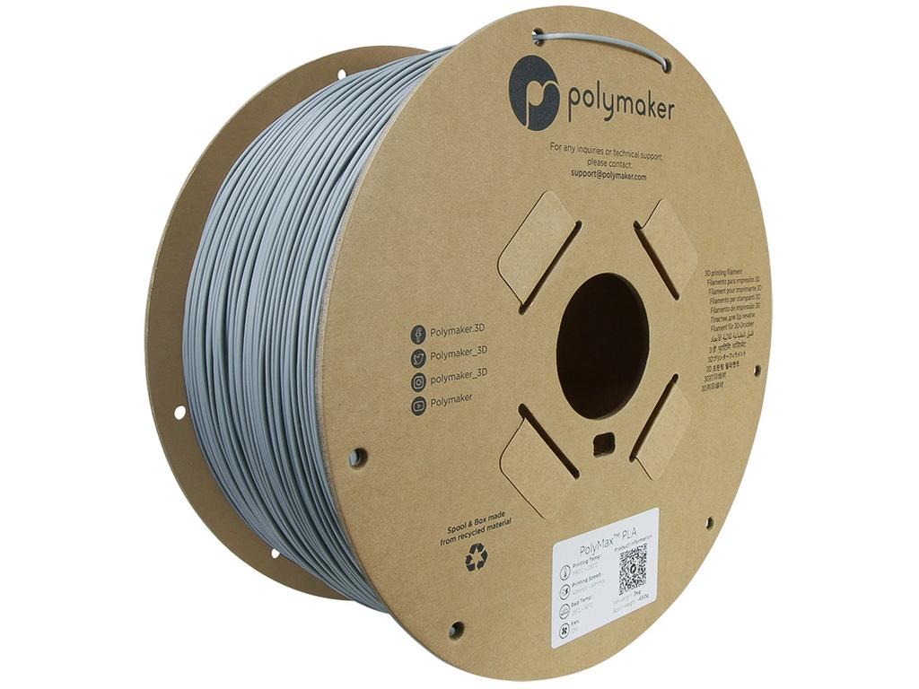 [109423440687] POLYMAKER TOUGH PLA 1,75mm GREY 3kg